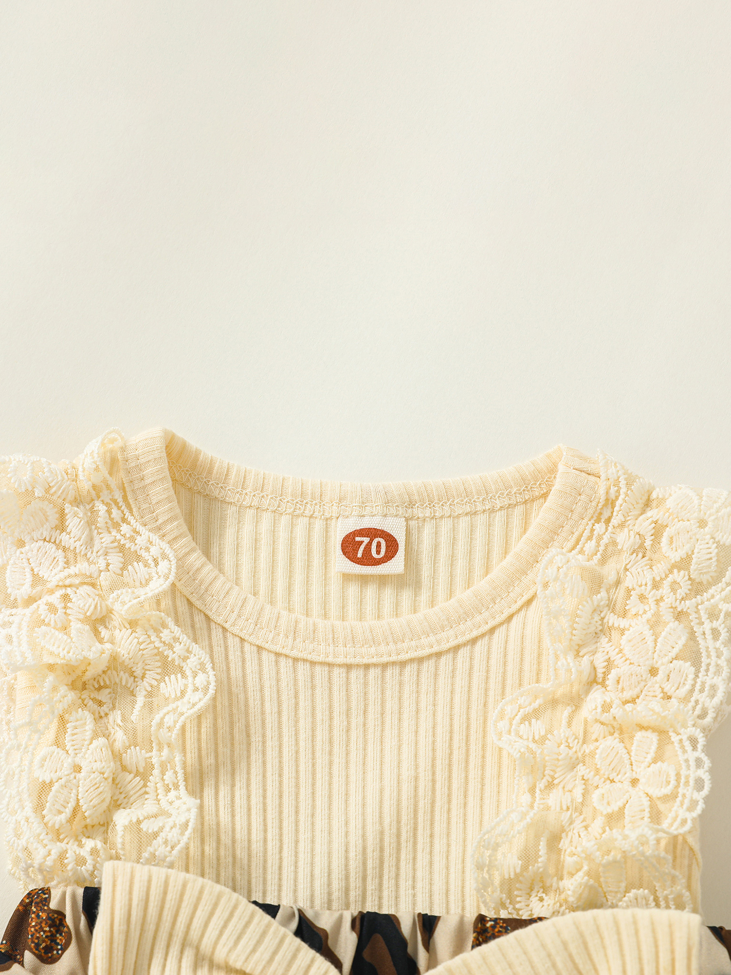 Baby 2 Stück Sommer Outfits ärmelloses Stram pler kleid mit Leoparden muster und Stirnband – Detail 8