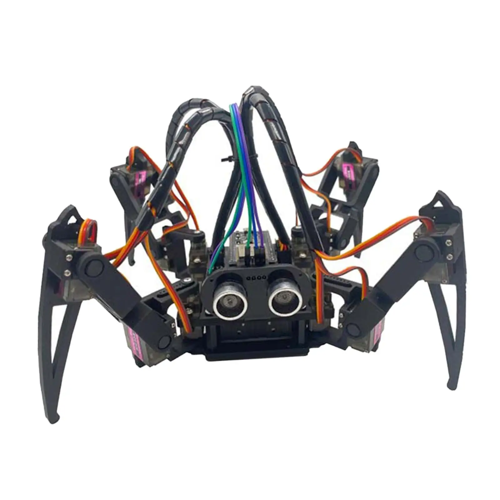 Spider Robot with Comptiable Ardui Driving Board DIY Kits Bionic Quadruped Spider Robot Stem Crawling Robot for Twisting
