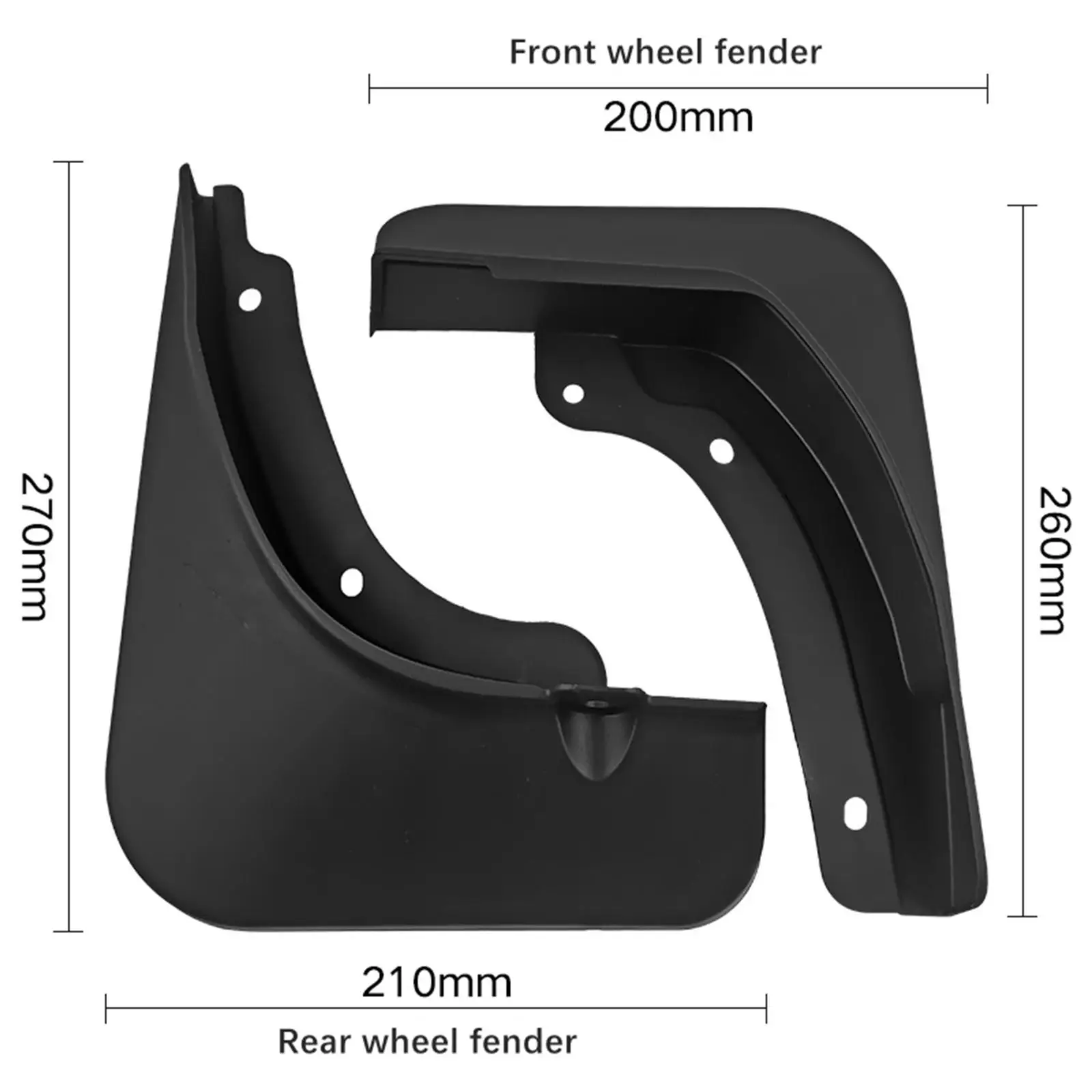 4 Pieces Front and Rear Mud Flaps Protection with Screws Mud Guards Mudguard for Kia Sportage Flexible Accessories Durable