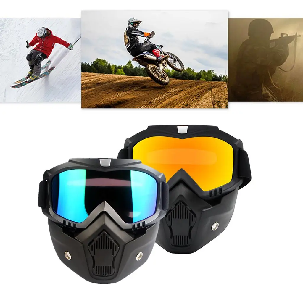 2pcs Personality Motorcycle Goggles Cycling Durable Professional Accessories