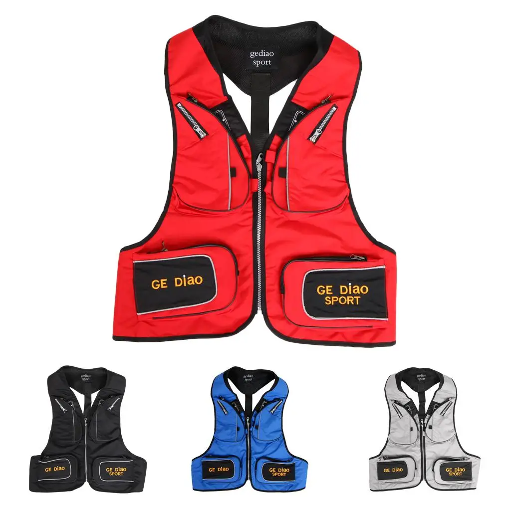 Ultralight Fishing Vest Quick-Dry Camping Hiking Water-resistant Vest Adjustable