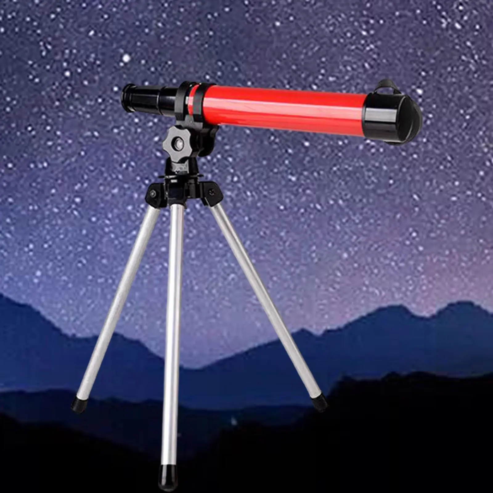 Single Telescope with Adjustable Tripod for Astronomy Hiking Beginners