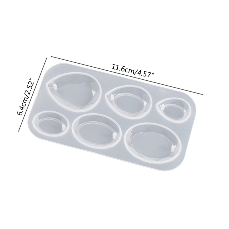 Oval Resin Mold Silicone Pendant Water Drop Mold DIY Jewelry Casting Molds for Epoxy Resin Earrings Keychain Necklace