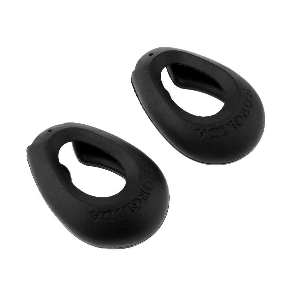Ear Pad Protector Cover Muff, Black Soft Silicone Ear Cushion with Hole for Listening for Salon Use