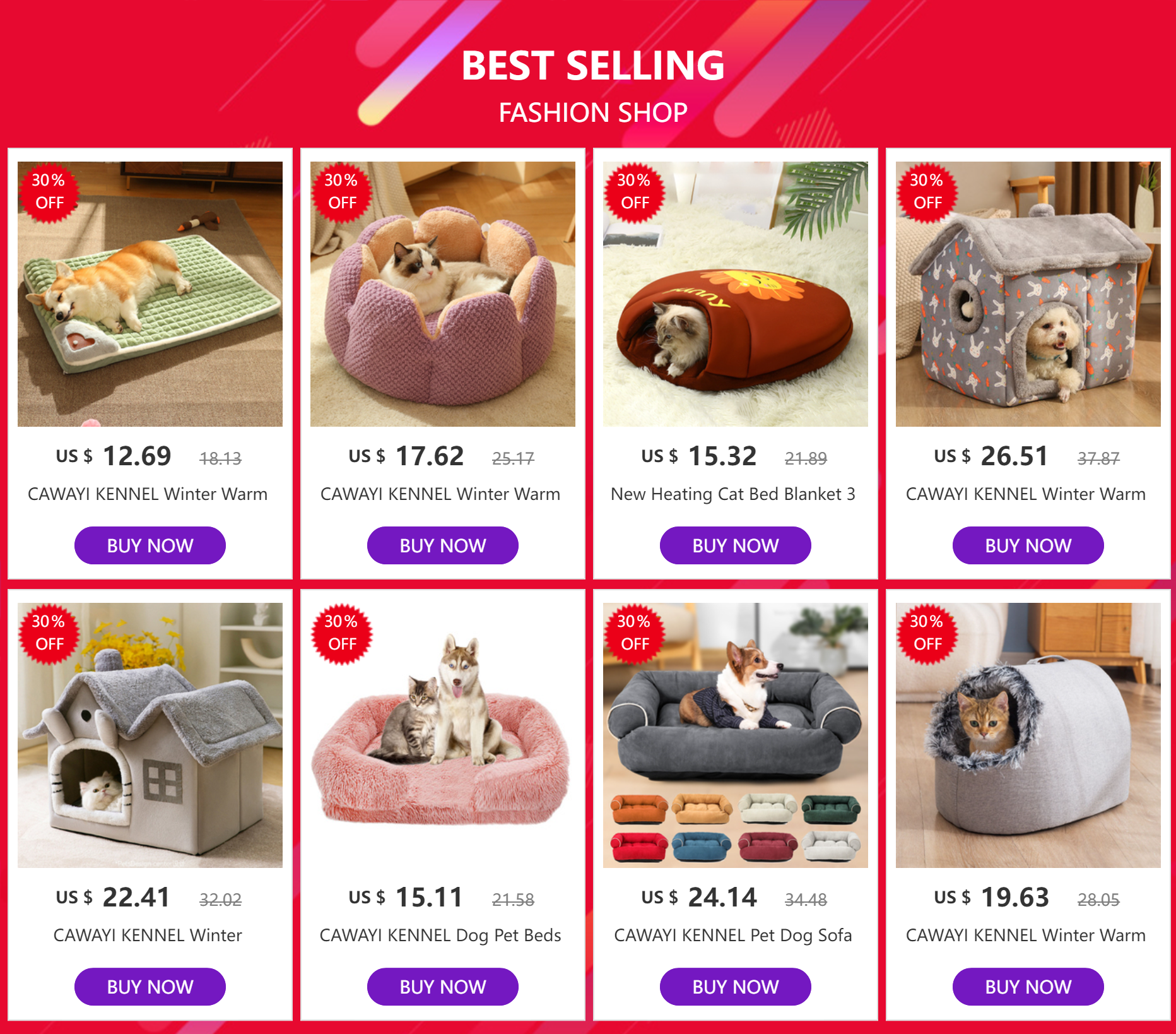 produtos para animais de estimação