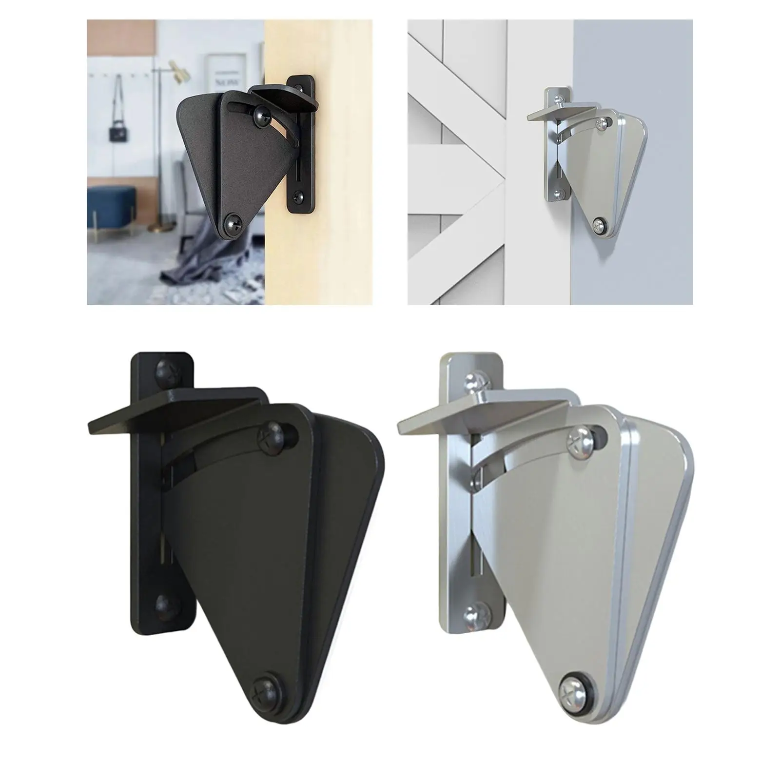 Portable Sliding Barn Door Lock Door Buckle Furniture Hardware for Bedroom Shed Wood Gates Closet Door Garage