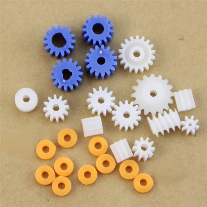 Description Picture 6 of item367D 16 Kinds Shaft Gears Spindle Gears Gear-B 2MM 2.3MM 3MM 3.17MM 4MM Worm Plastic