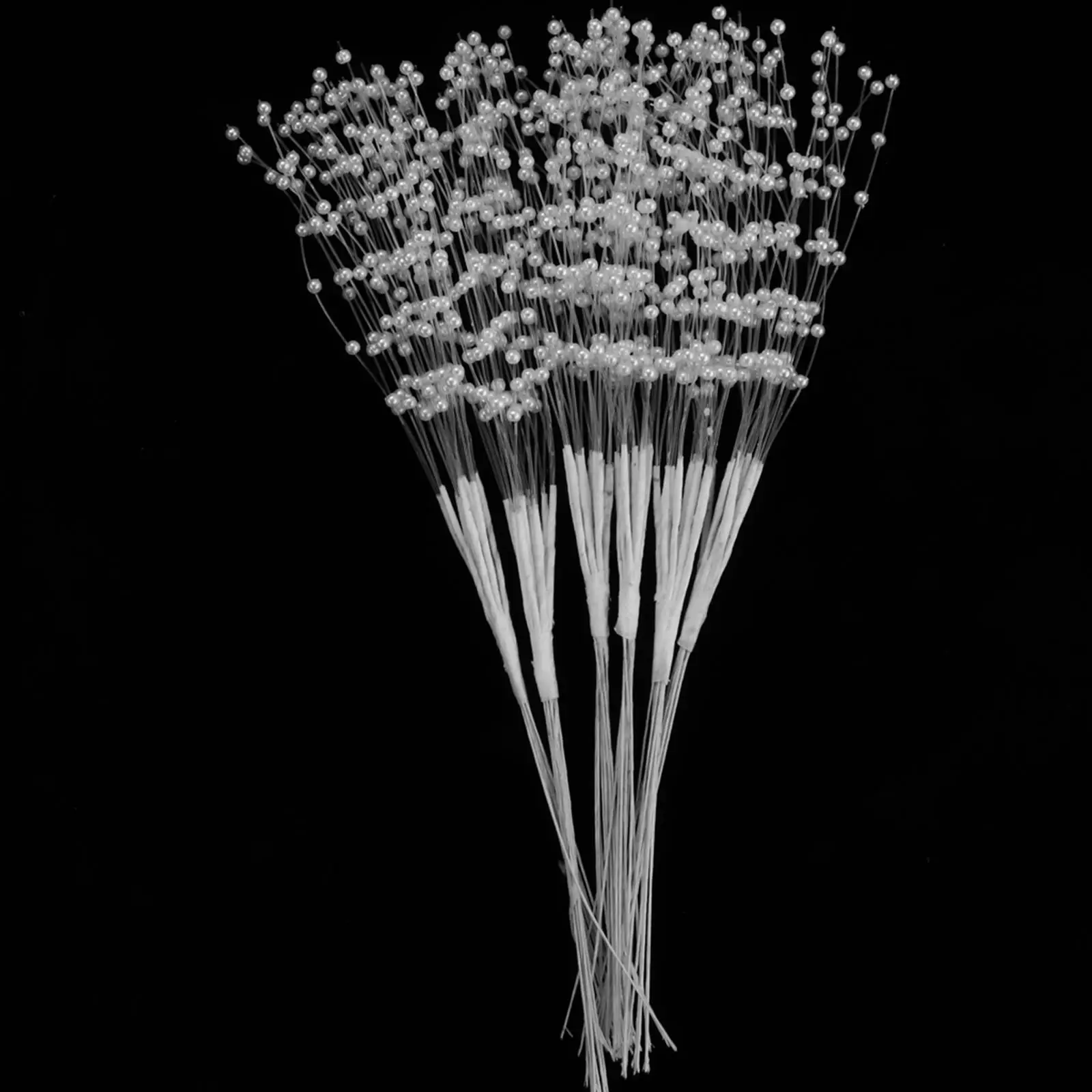50 Pieces Flowers Bouquets Sticks Floral Beaded Sticks for Wedding Centerpiece Party Supplies Birthday Valentine`s Day Decor