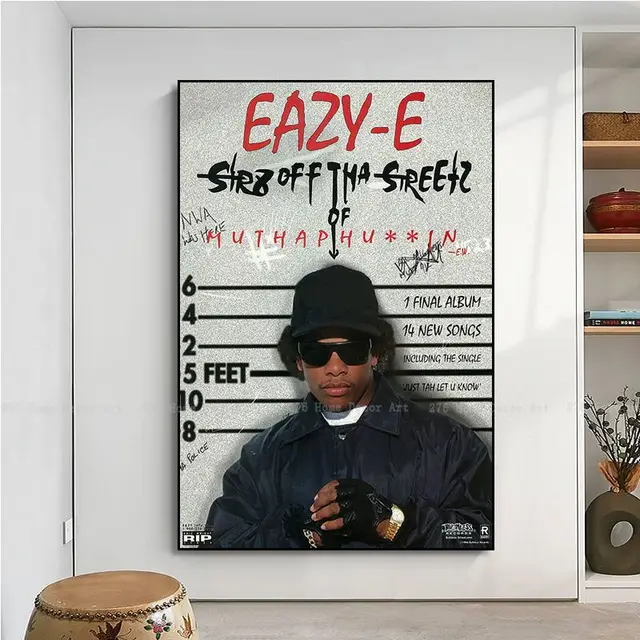 Gangsta Rap Rappper Eazy-E Retro Good Quality Prints And Posters Whitepaper  Sticker DIY Room Bar Cafe Nordic Home Decor - AliExpress