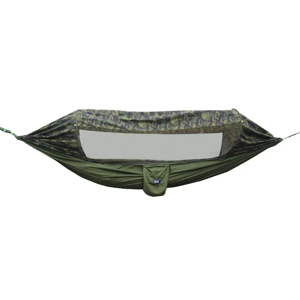 Camping Hammock with Net - Outdoor Travel Hammock Hanging Bed for Camping Hiking Backpacking