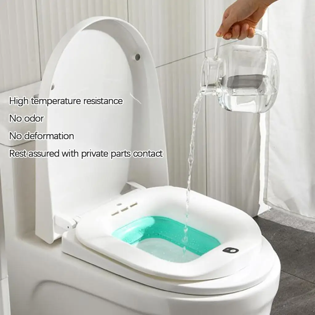 Electric Sitz Bath for Toilet Seat Folding Bathtub for Hemorrhoids Patient