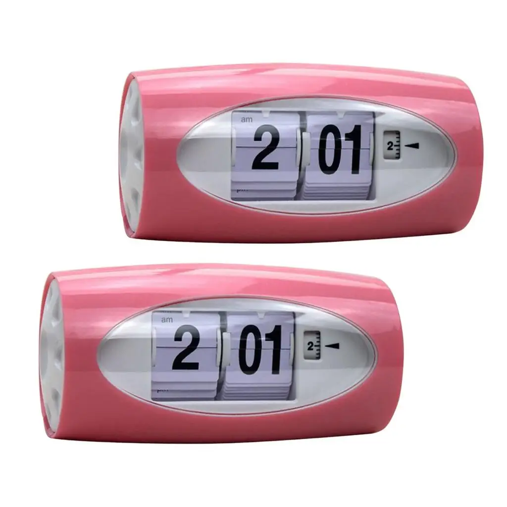 2x Battery Operated Desk Clock Table   Powered Toy Clock  Study Room Decor