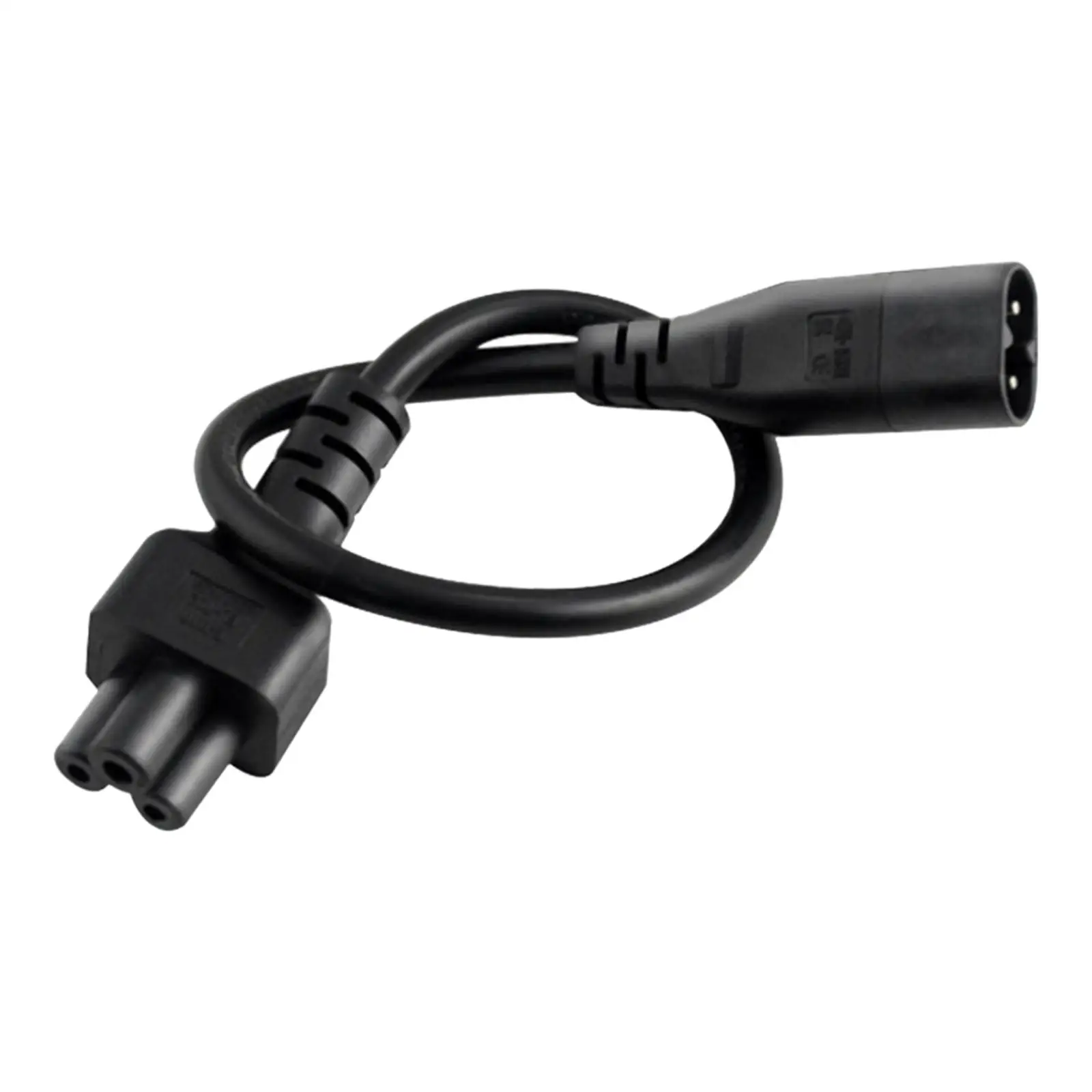 30cm IEC320-C8 to IEC320-C5 Power Adapter Cable Waterproof 250V Flexible Universal Short Extension Cord for Computer Monitor