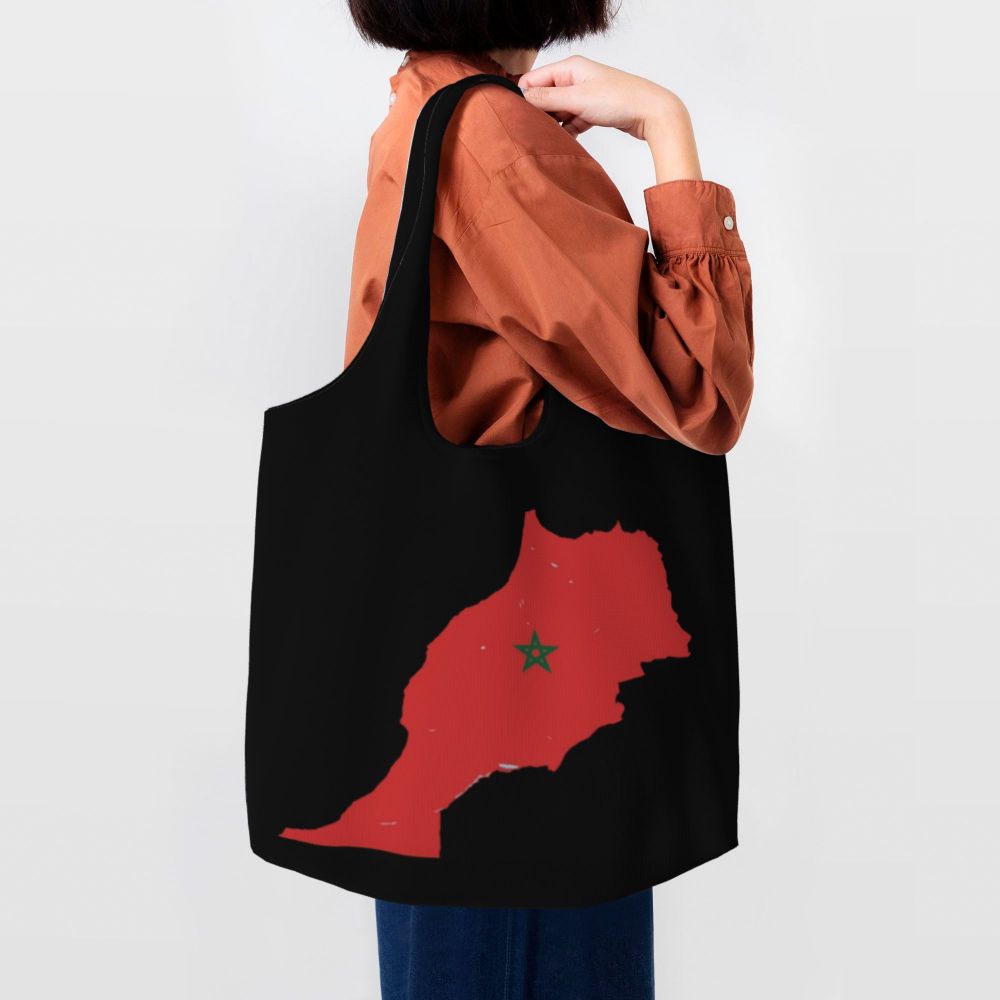 Passaporte Tote, Saco de Compras Portátil, Reino De Marrocos Bolsas