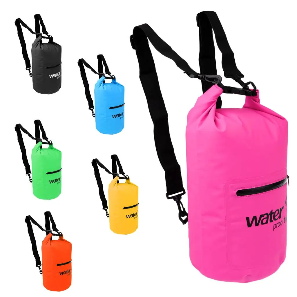 0L 20L Waterproof Roll  Bag for Kayaking, Camping, Boating, Beach, Water Sports