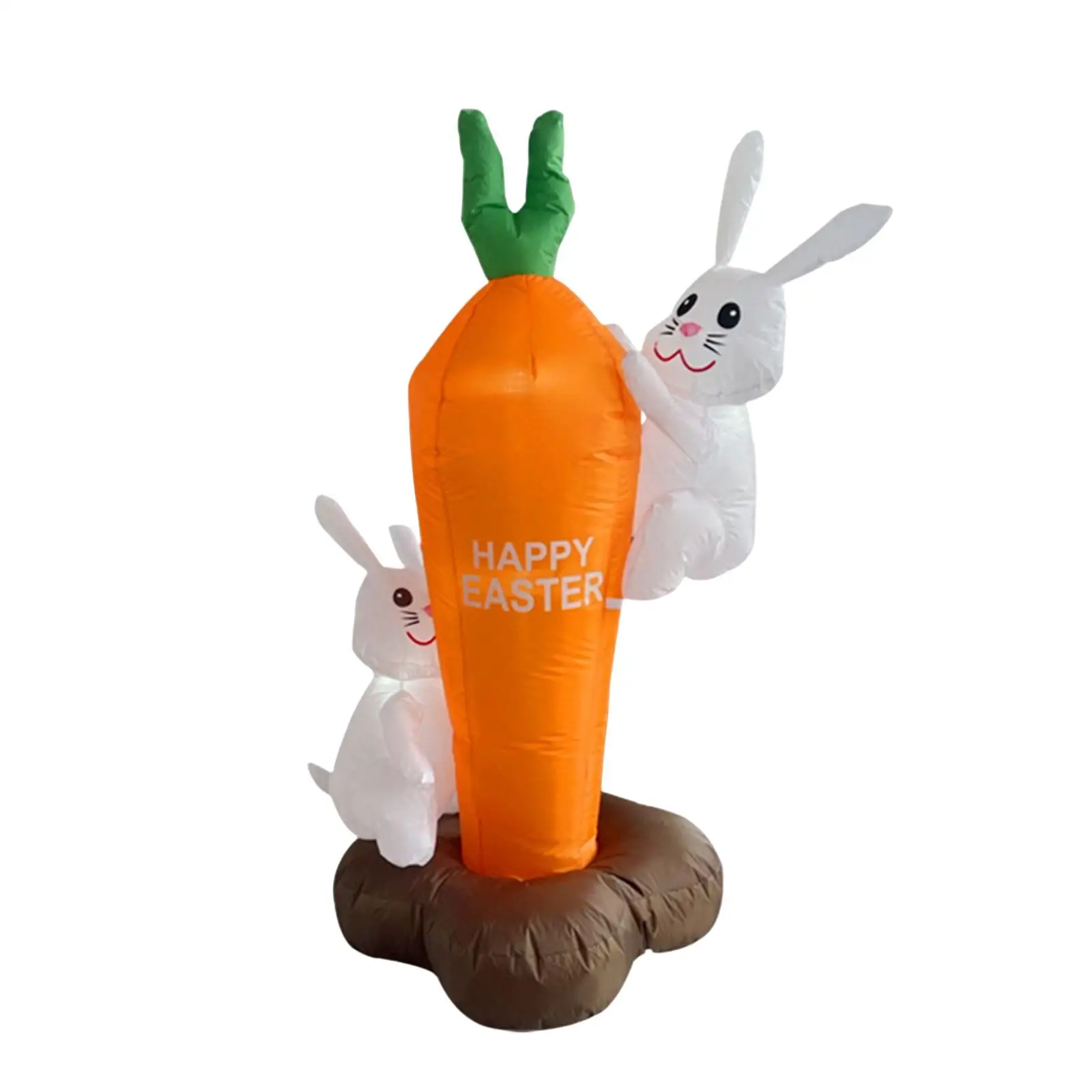 Easter Inflatable Rabbit and Carrot Outdoor Decoration for Garden Home