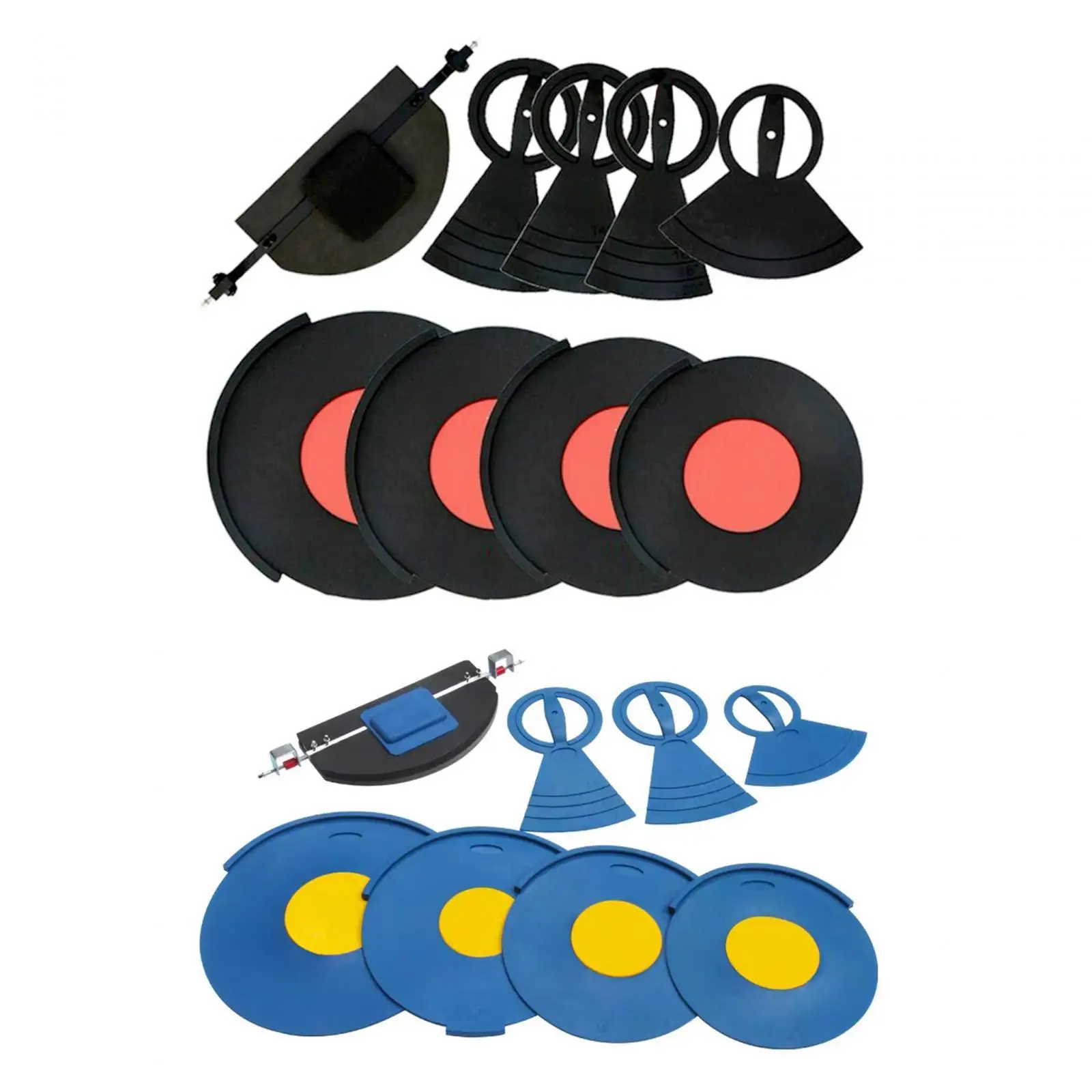 7 Pieces Drum Mute Pads Set and Cymbal Mutes Practicing Pad Drum Sound Mutes