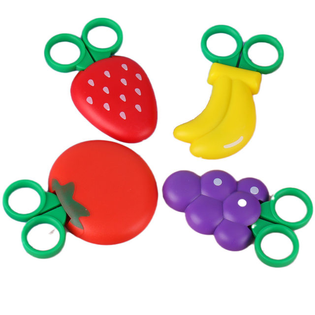 Fruit Shape Scissors Children Kids Ages 8-10 School Bulk Sewing 3-5 Toddler  Safety Classroom Fridge Magnets