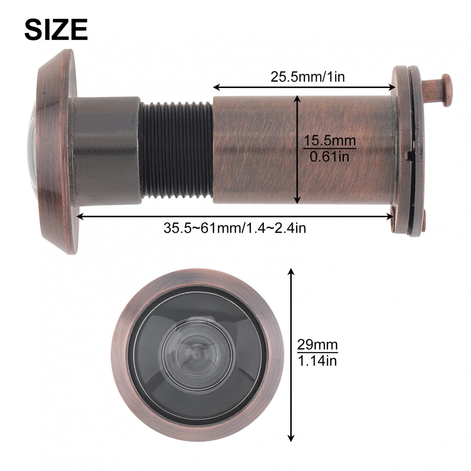 Description Picture 5 of item16mm / 0.63inch 200 Degree Door Viewer Peephole Drill Bit Set Security Peek Peep Holes for 1.57inch to 2.56inch Doors Thickness