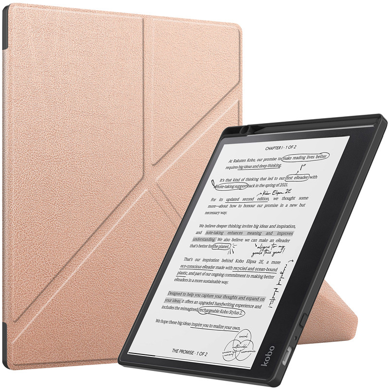 Funda inteligente para Kobo Libra 2 funda fina PU cuero Carcasa