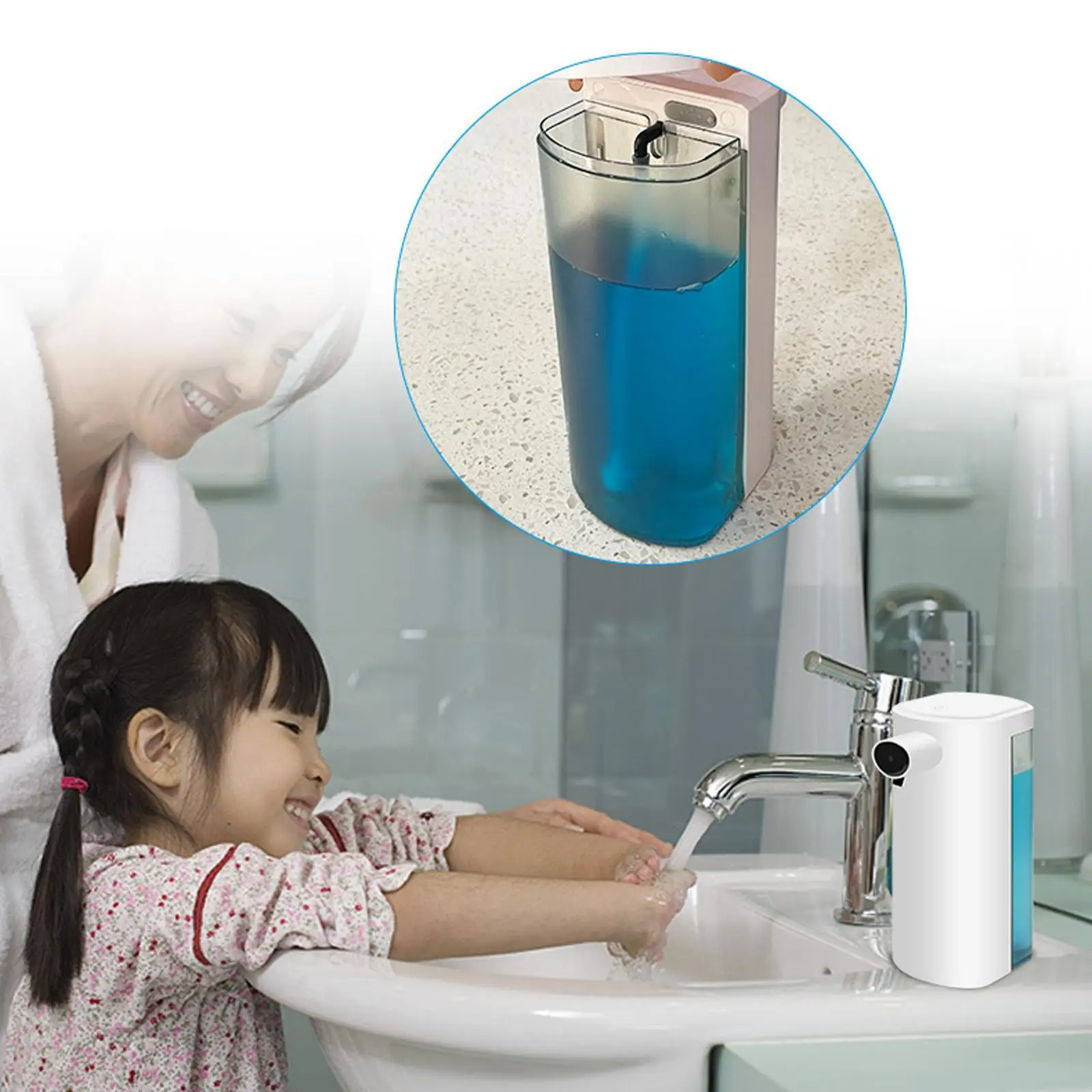Touchless Sensor Automatic Soap Dispenser Liquid Bathroom Home Hand Washing