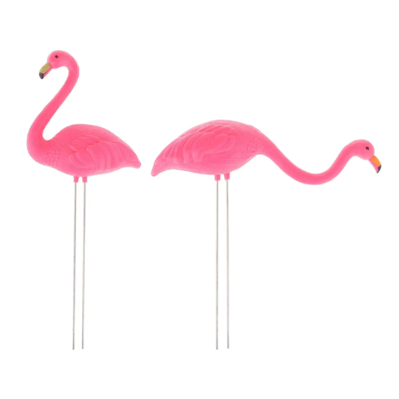 Flamingo Garden Stake Statue Figurines Yard Ornament Decorations Backyard Porch Outdoor Lawn for Festive Holiday Beach Entryway