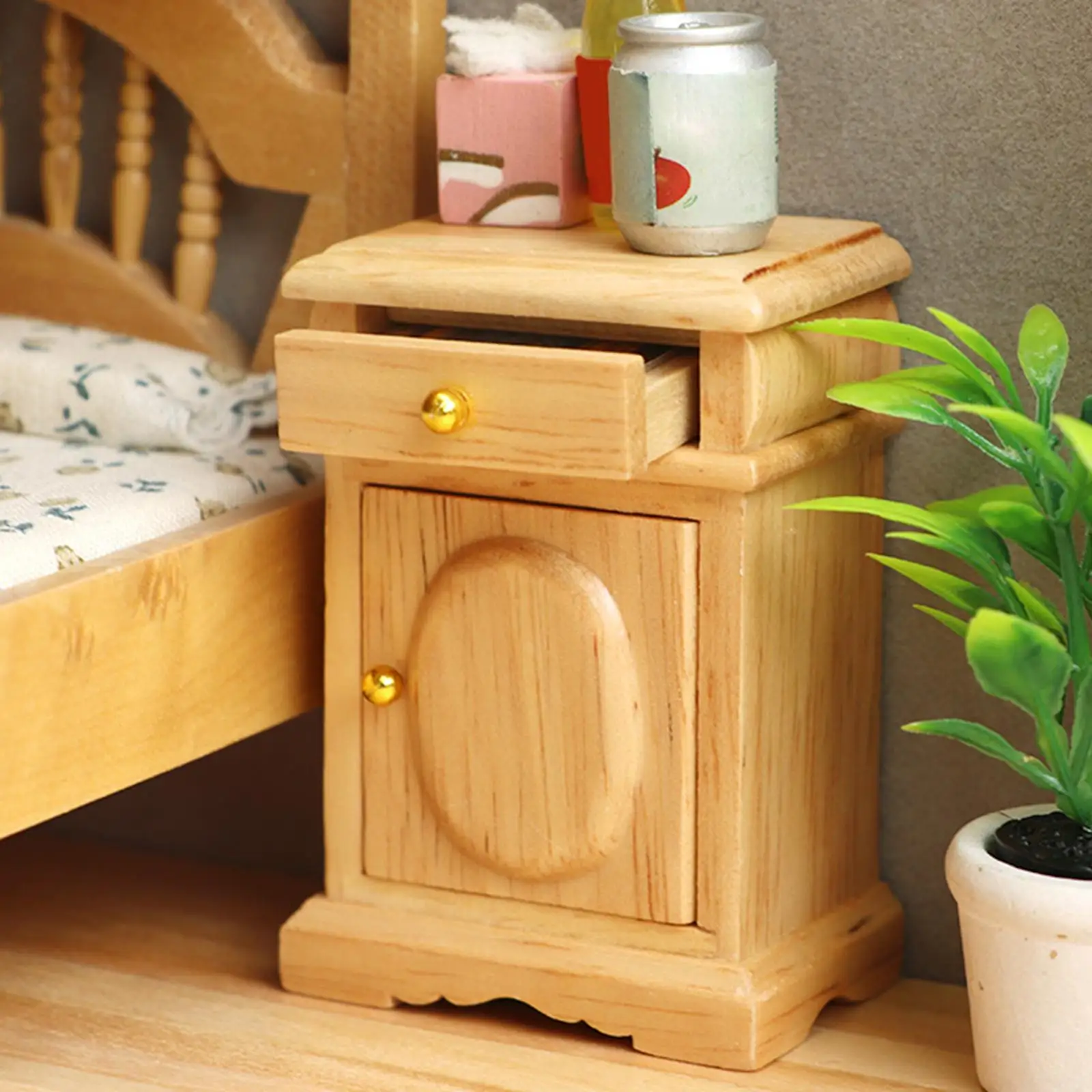 1:12 Wooden Table Dollhouse Decoration Accessories for crafts