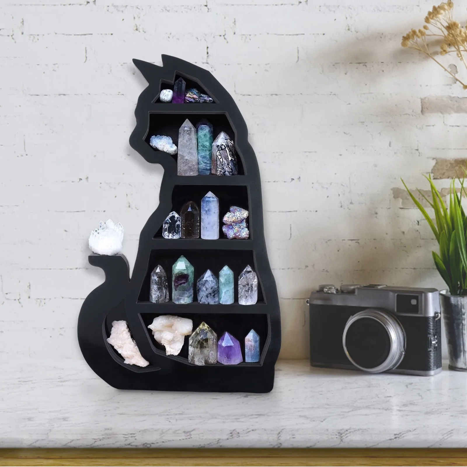 Cat and Moon Wooden Shelf for home decor10