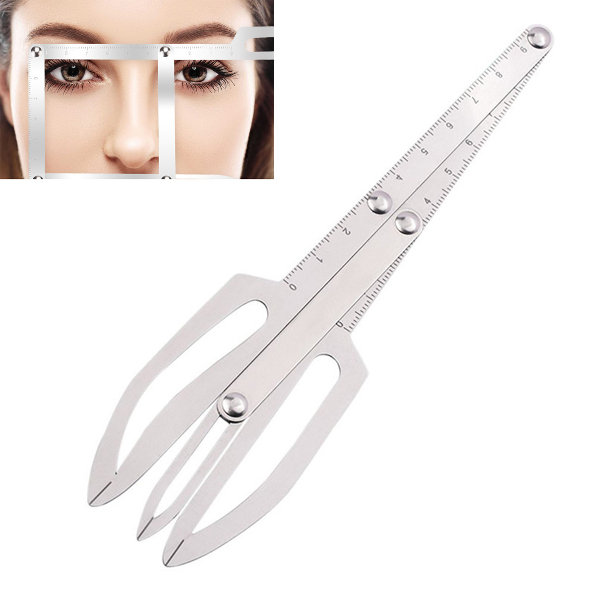 Best of DIY Eyebrow Positioning Measure Tool Tattoo Calipers Eyebrow Golden Scale Ruler Eyebrow Grooming Stencil Shaper Reviews & Tips