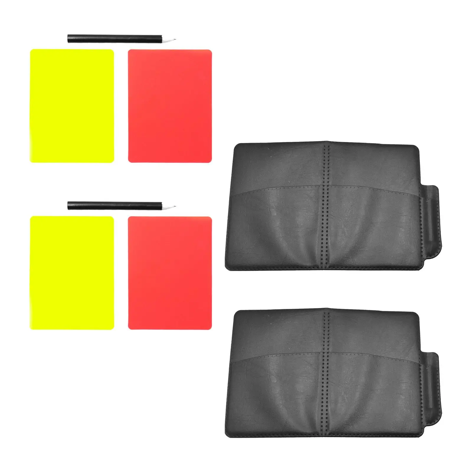 Soccer Referee Card Sets Pencil Accessories for Football Basketball Training