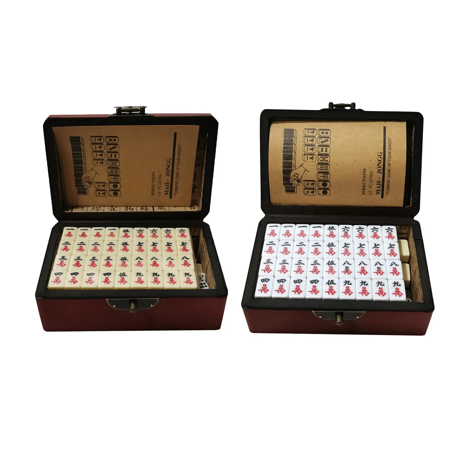Traditional Chinese Mahjong Set,Leisure Time Game,Family Game,Friends Gathering Game,Board Game for Travel Party Home