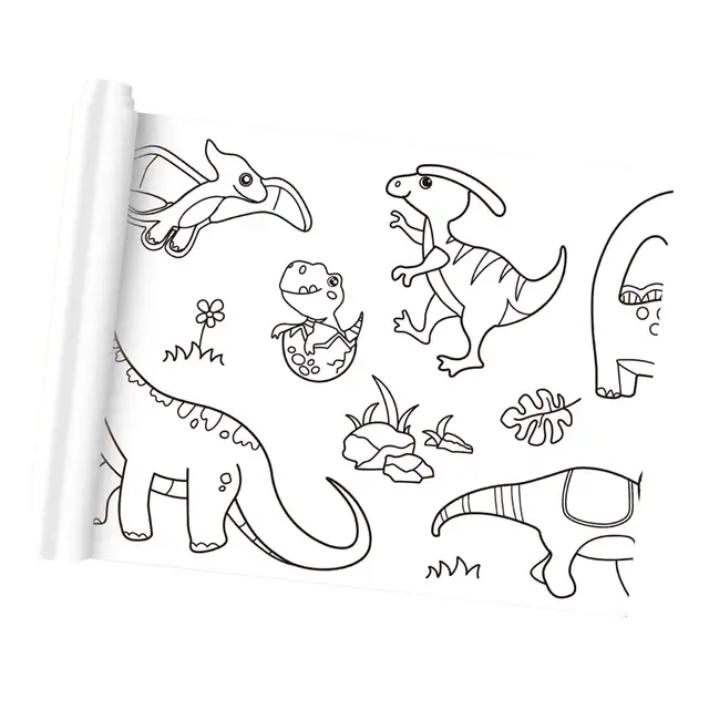 Coloring Roll For Kids Children Wall Poster Coloring Sheet 3-Meter Sticky  Coloring Posters For Classroom Wall Rich Animal - AliExpress