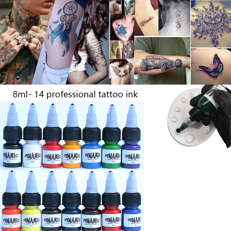 Best of 7 / 14Colors 8ml / Bottle Professional Tattoo Ink For Body Art Natural Plant Micropigmentation Pigment Permanent Tattoo Ink Reviews & Tips