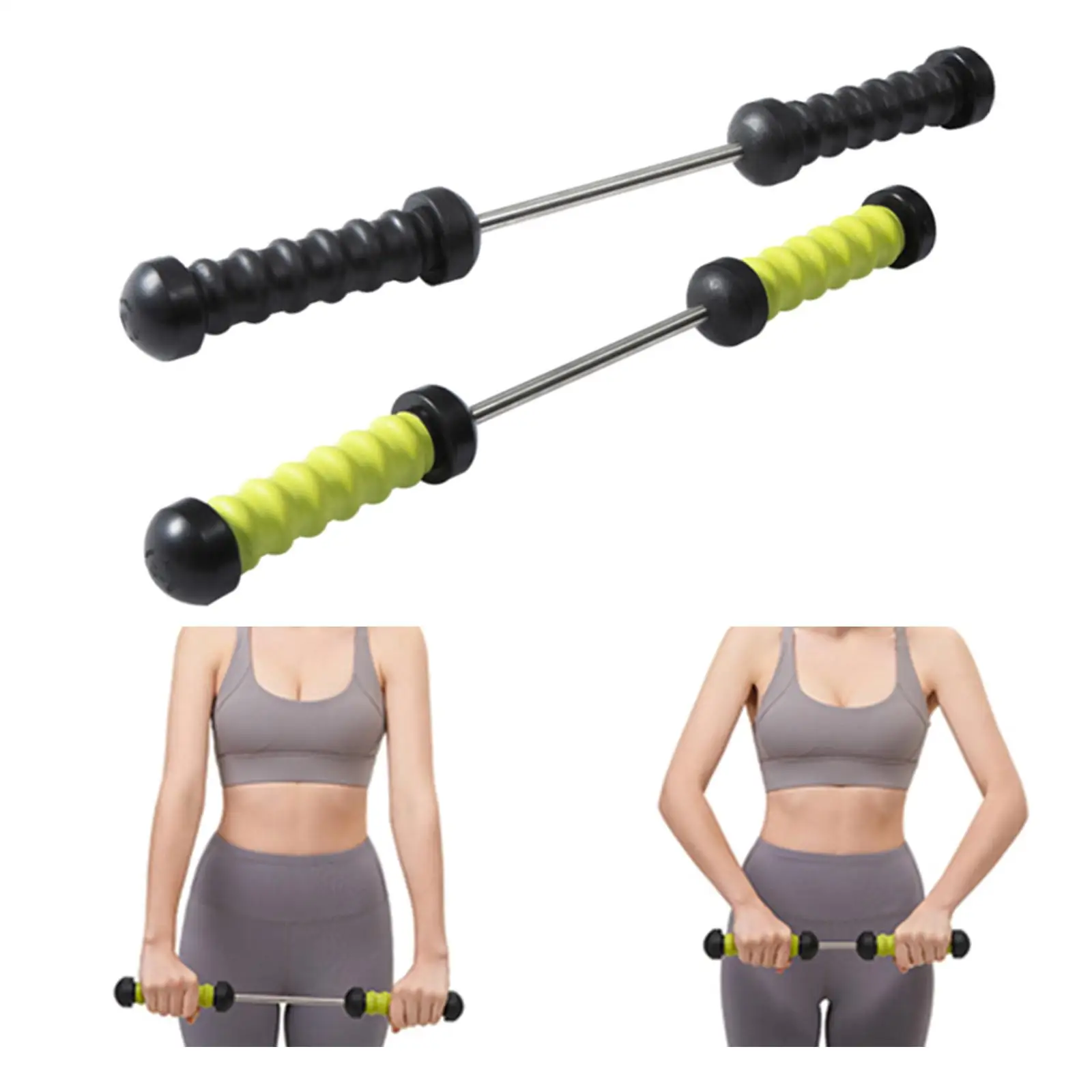 Arm Power Exerciser Muscle Training Chest Expander Power Bar Pull Bar Resistance Exercise Bands for Home Back Workout Women Men