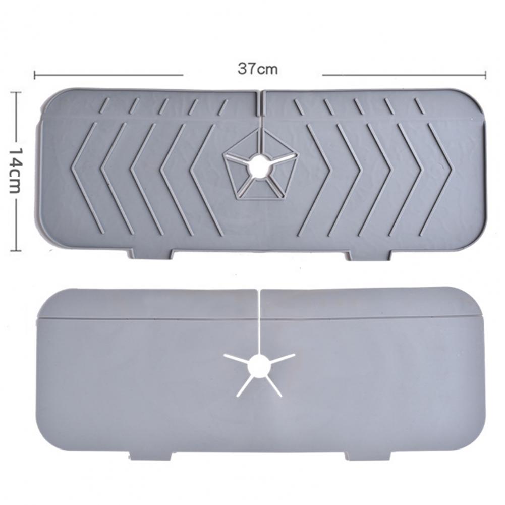 Description Picture 2 of itemKitchen Silicone Faucet Mat Water Ripples Faucet Water Catcher Mat Large Sink Splash Pad Countertop Protector Bathroom