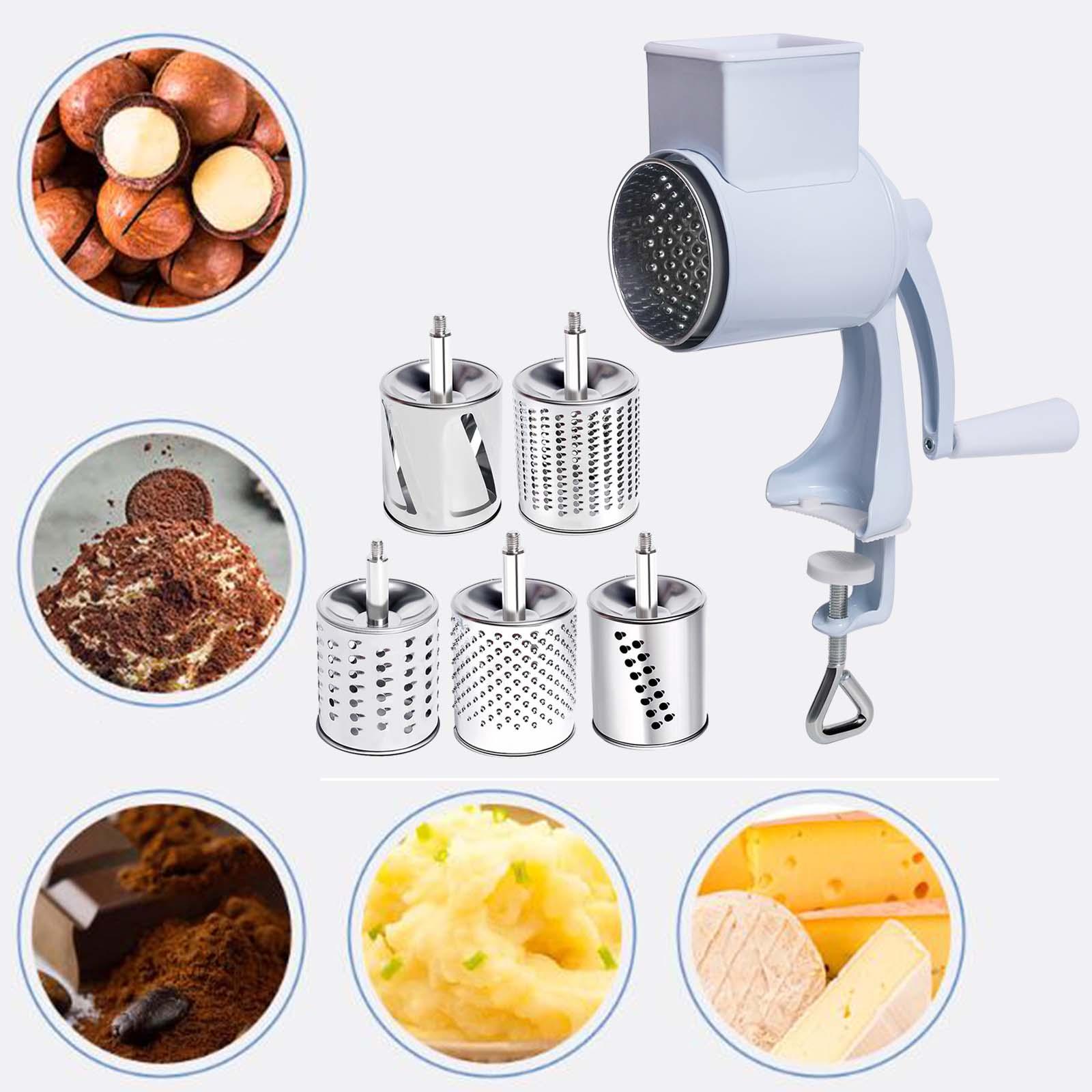 Nut Chopper Grinder Home Rotary Cheese Shredder for Dried Fruit Walnut Spice