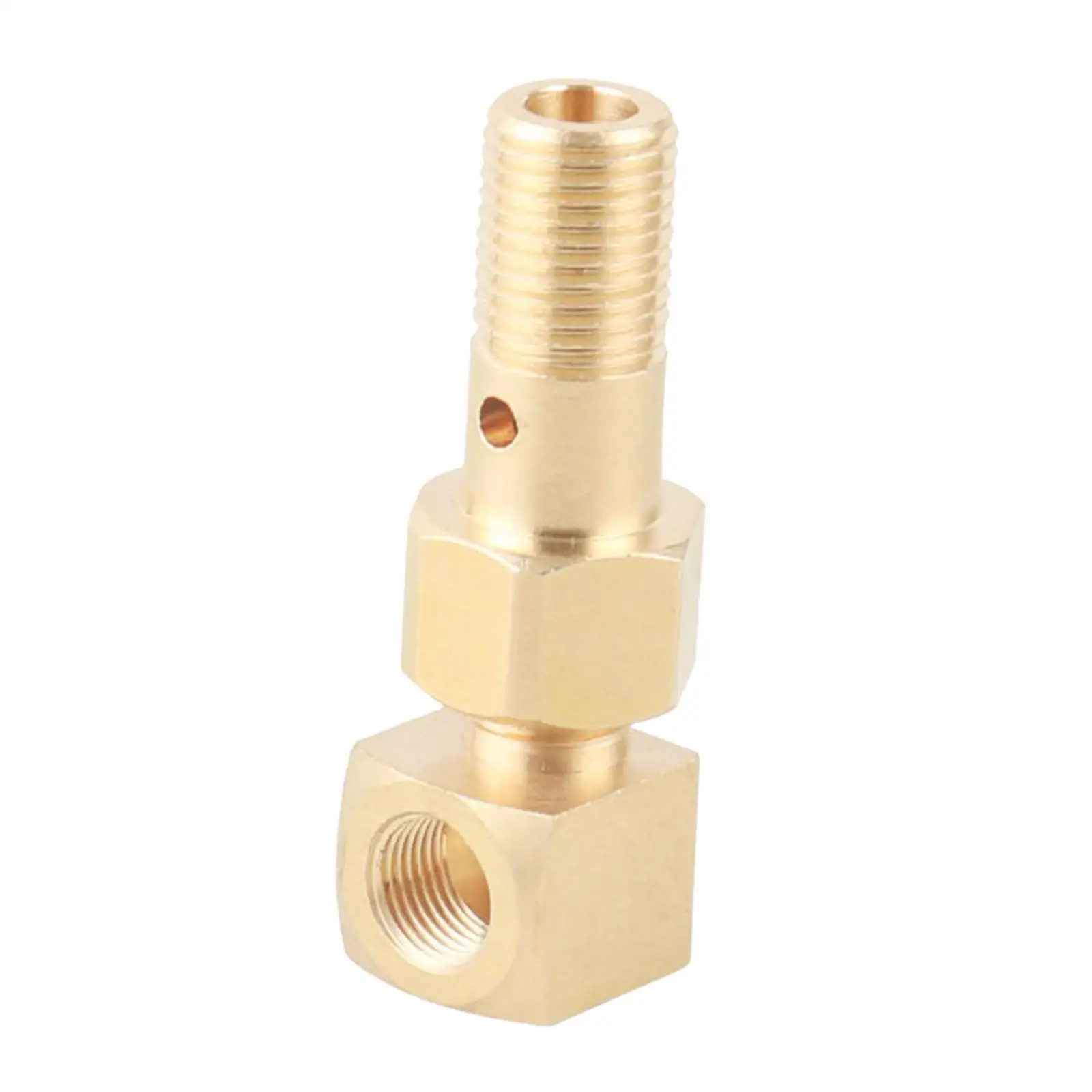 M12 x 1.25 to 1/8-27 NPT Fittings Tool Heavy Duty Accessory Fuel Pressure Banjo Bolt Thread Adapter for Del Sol 93-97