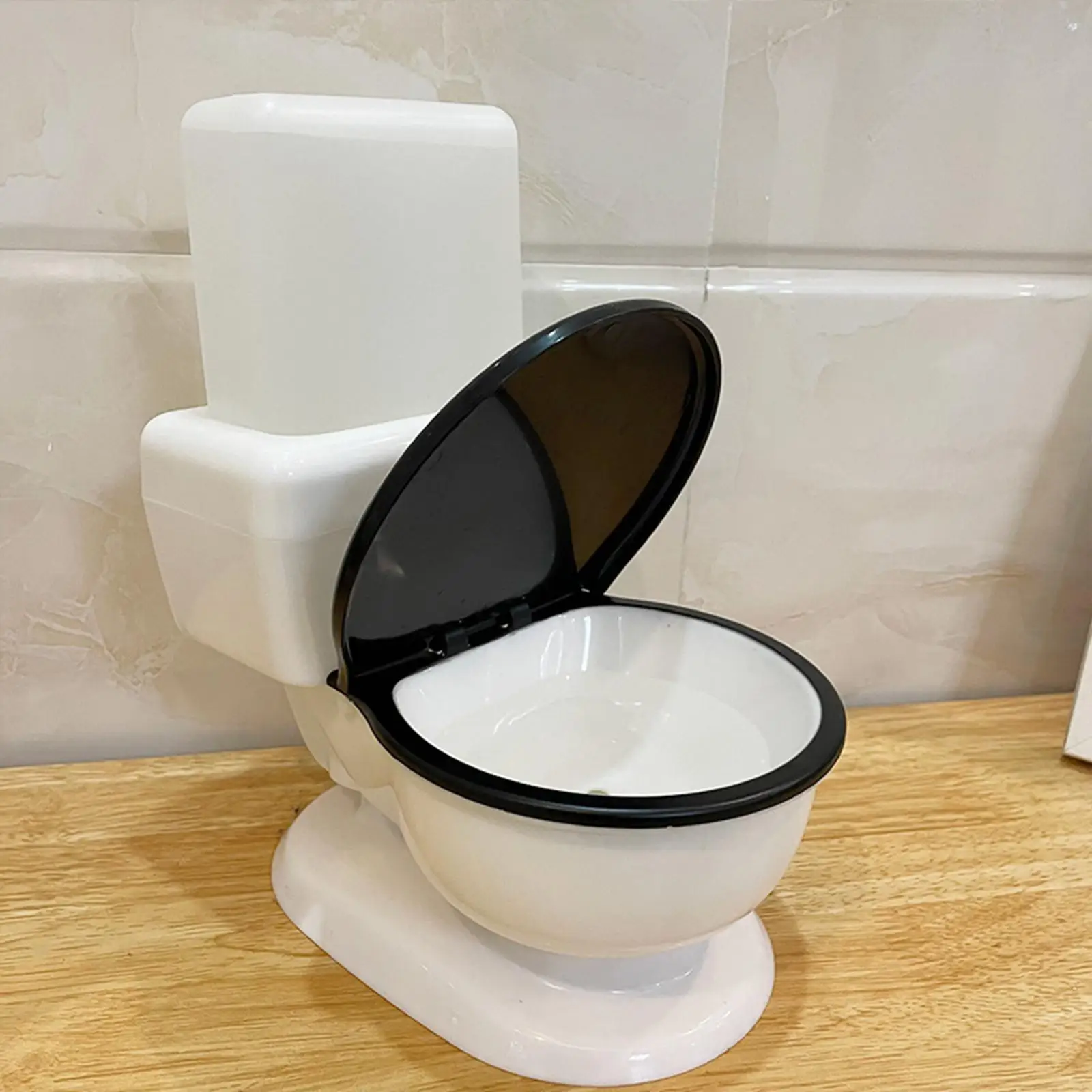 Pet Dog Cat Waterer Water Bowl Gravity Feeder Funny Toilet Shape Detachable Automatic Water Drinking Dispenser Water Fountain
