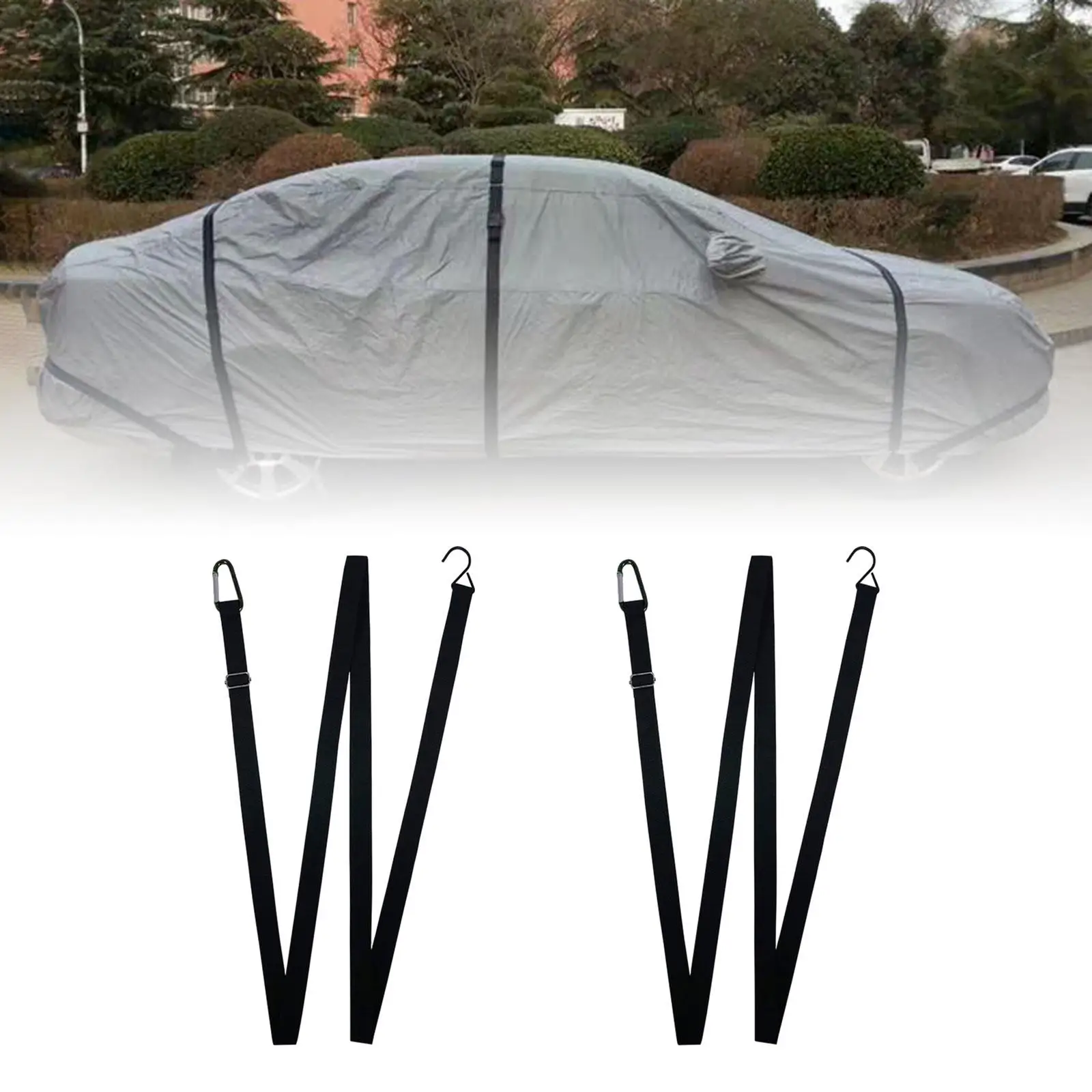 Car Cover Straps Wind Protector Useful Practical Adjustable Car Wind Buckle for Car Covers Automobiles Sedans Trucks