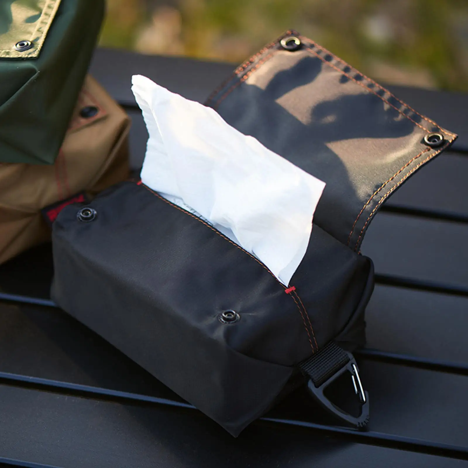 Waterproof Oxford Fabric Outdoor Camping Tissue Box Cover Kitchen Bathroom Office Home Car Travel Hiking Tent Napkin Paper Case