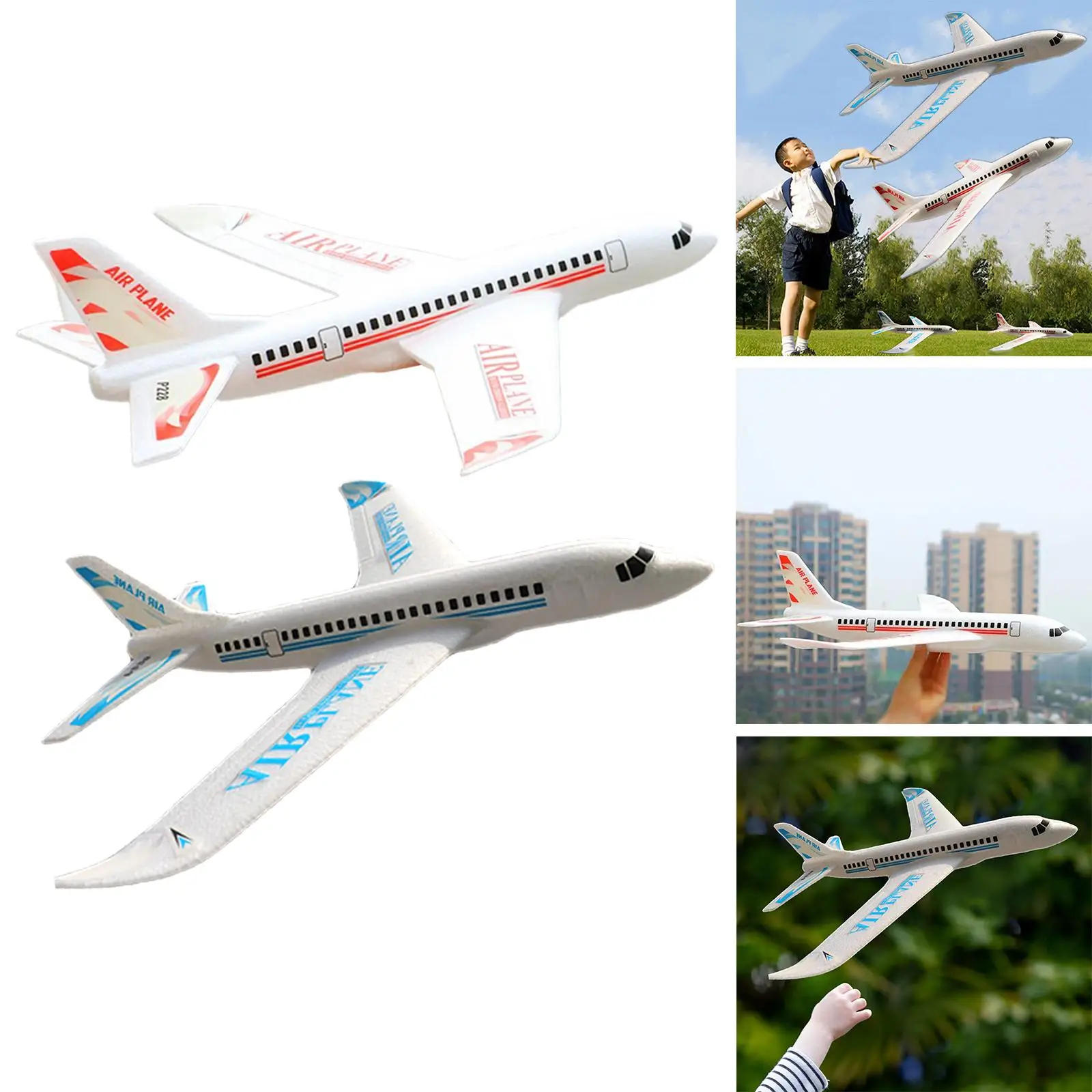 Children Hand Throw Plane Outdoor Toy Aviation Model for Garden