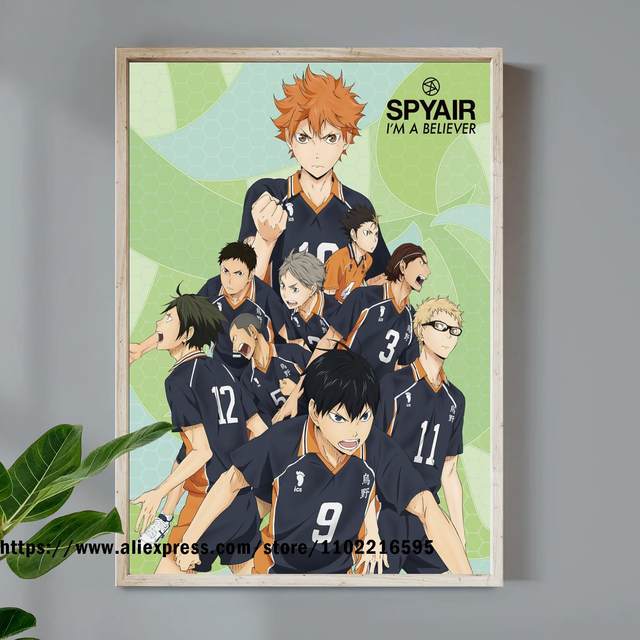 777 Tri-Seven Entretenimento Haikyu !! Poster Manga Anime Voleibol TV Show  Print Wall Art Grande (24x36)