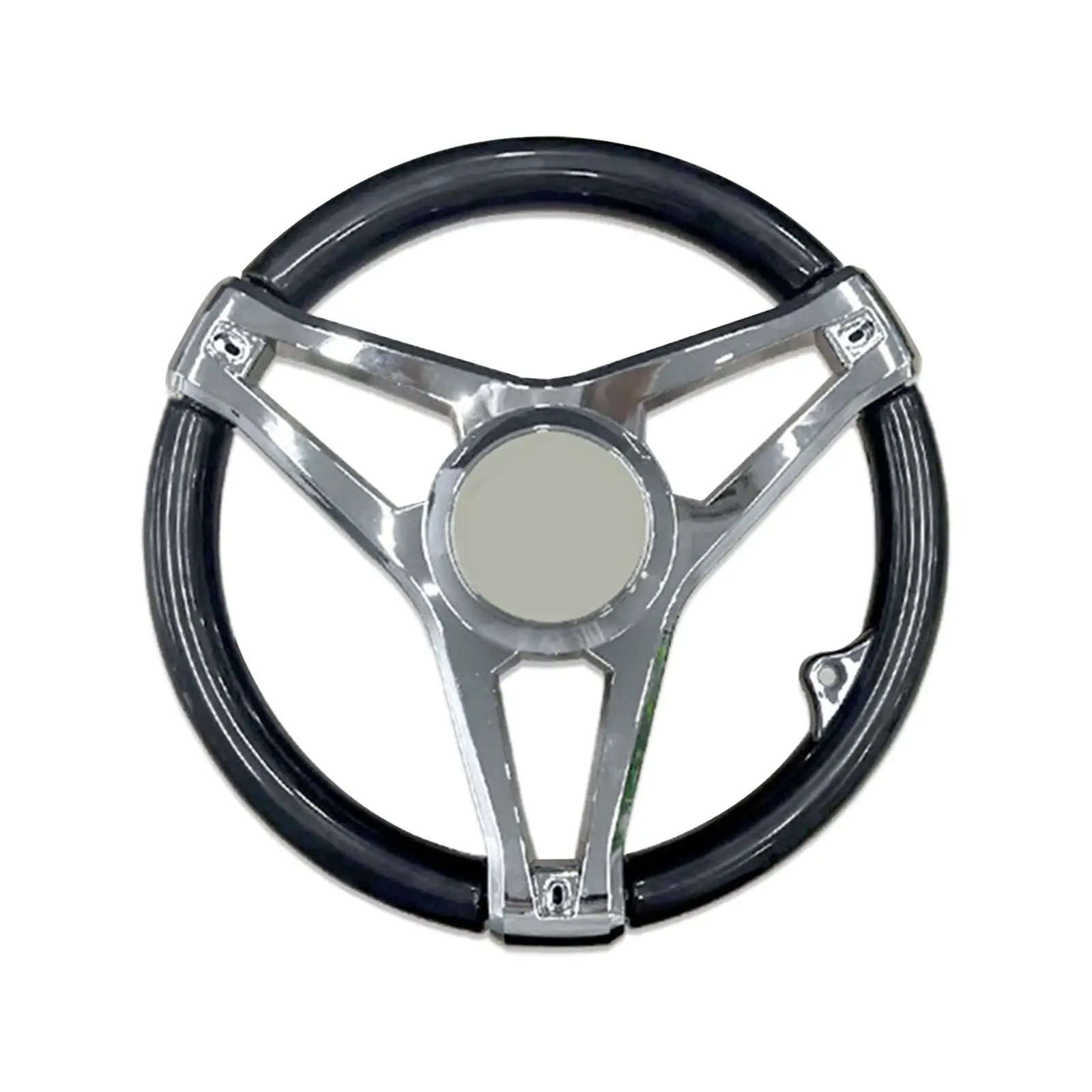Universal Boat Steering Wheel, Accessories Weatherproof 3 Spoke Plastic for Speedboat Yacht Marine Vessels