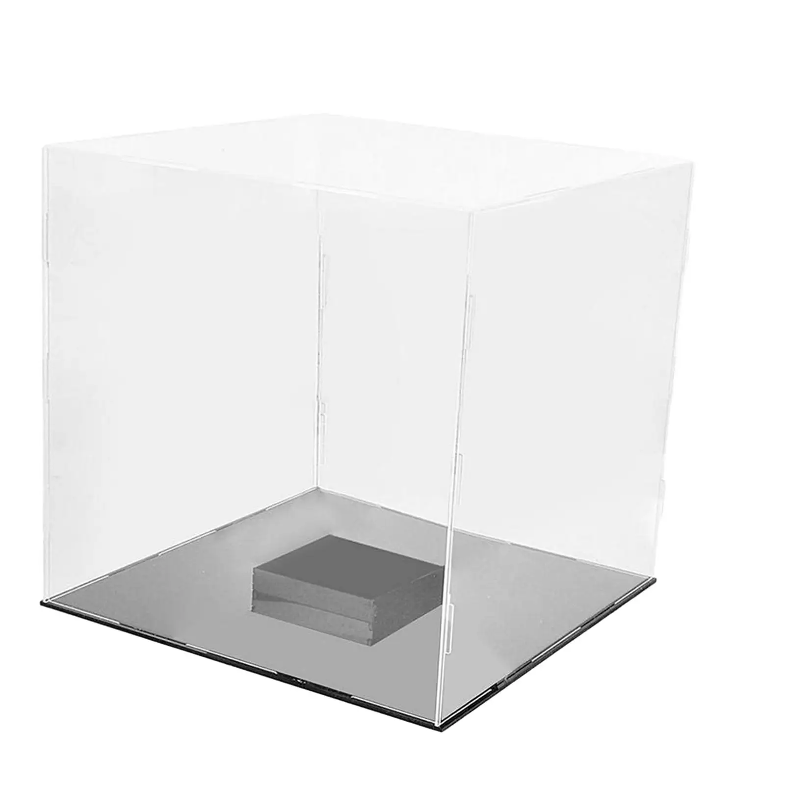 Acrylic Display Case 9.84`` Showcase for Action Figures, Stackable Collection Acrylic Cube for Model Cars, Statue Miniature