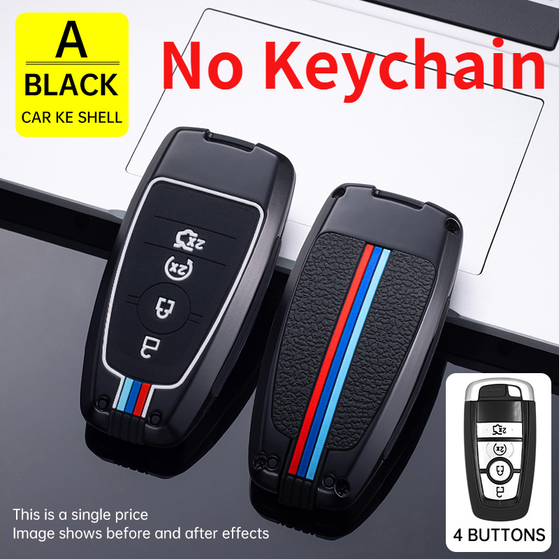 New Black Metal Auto Chiave A Distanza Della Copertura Della Cassa Del Supporto Per Ford Fusion Mustang Explorer F-150 F-250 F-350 2017 2018 Accessori Auto - Sfb6ebb3de3fb4360865dfb1a3979e93cZ