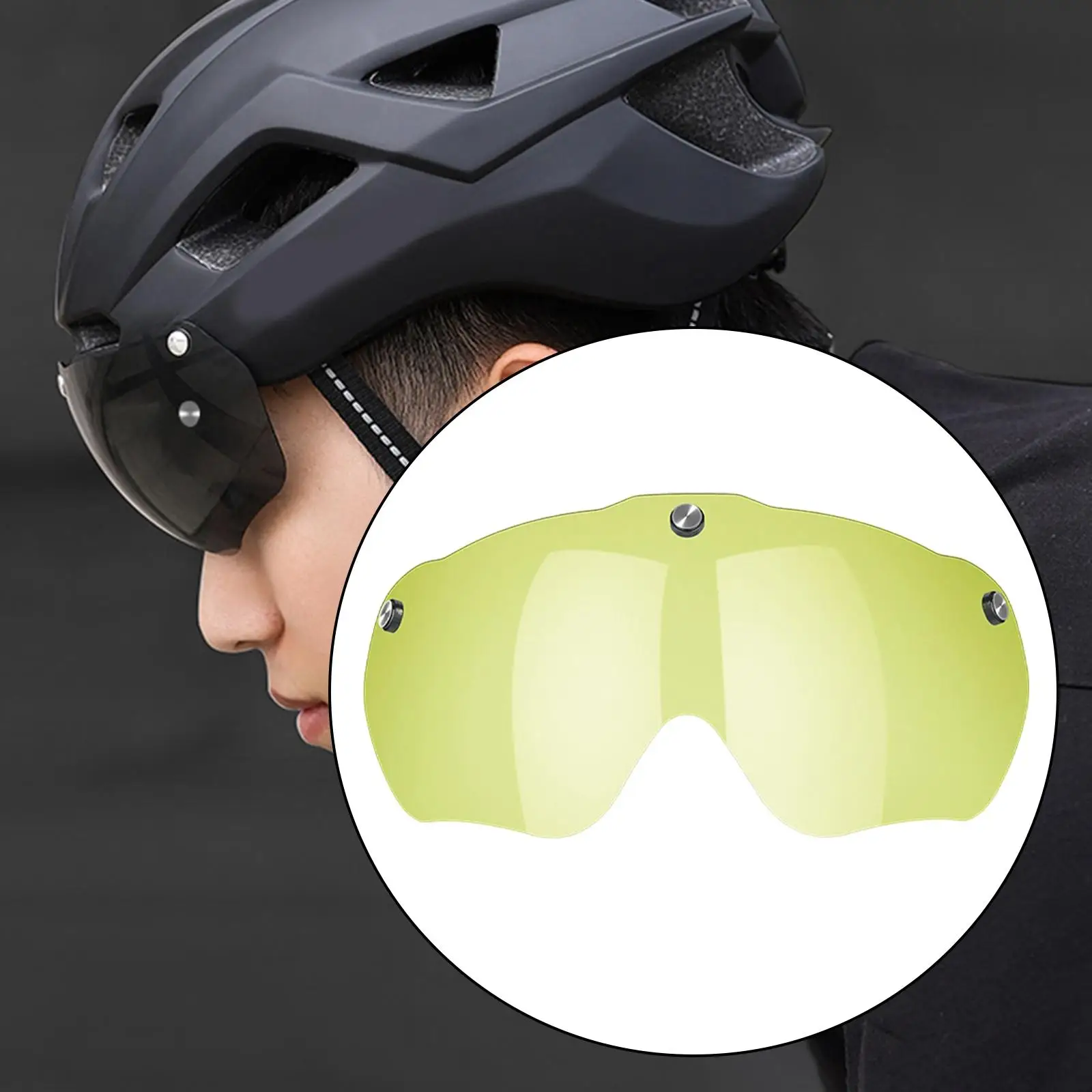 Cycling Helmet Lens Detachable Windshield  Helmet Helmet  
