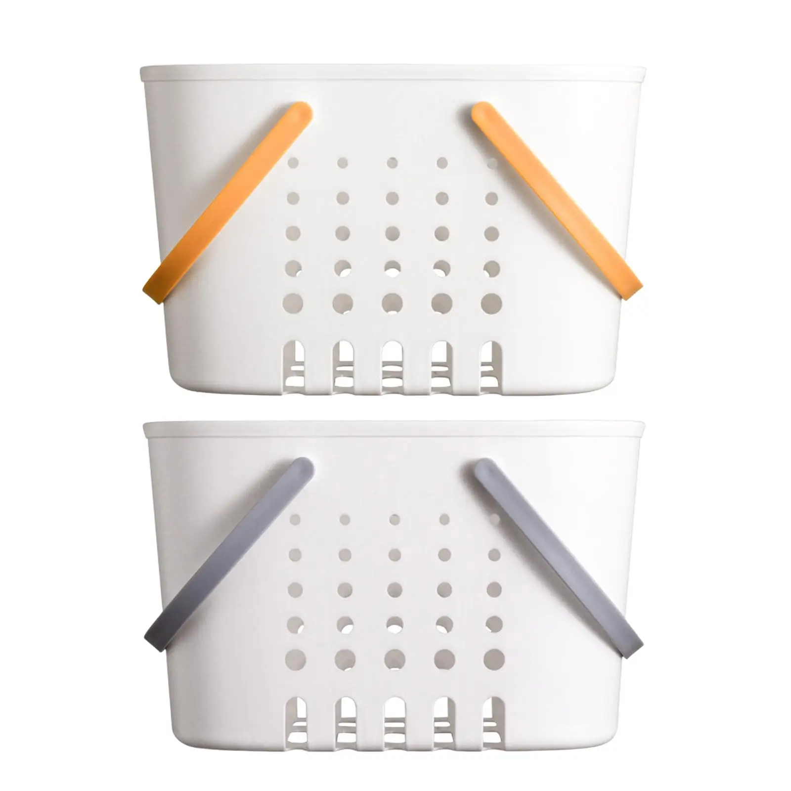 Portable Shower Basket Hollow Basket PP Material Toiletry Organizer 26x19x16cm