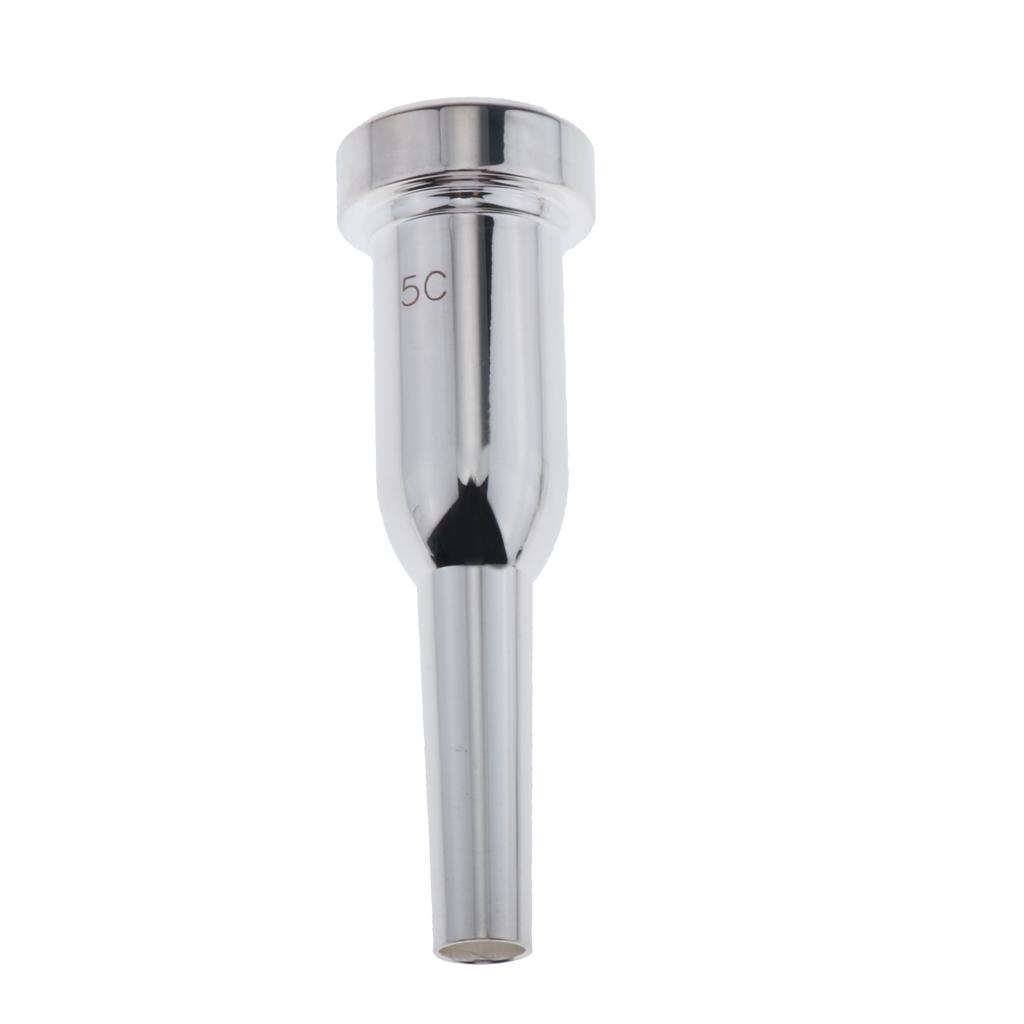 Heavy Trumpet Mouthpiece 5C Trumpet Mouthpiece, Silver, High Quality