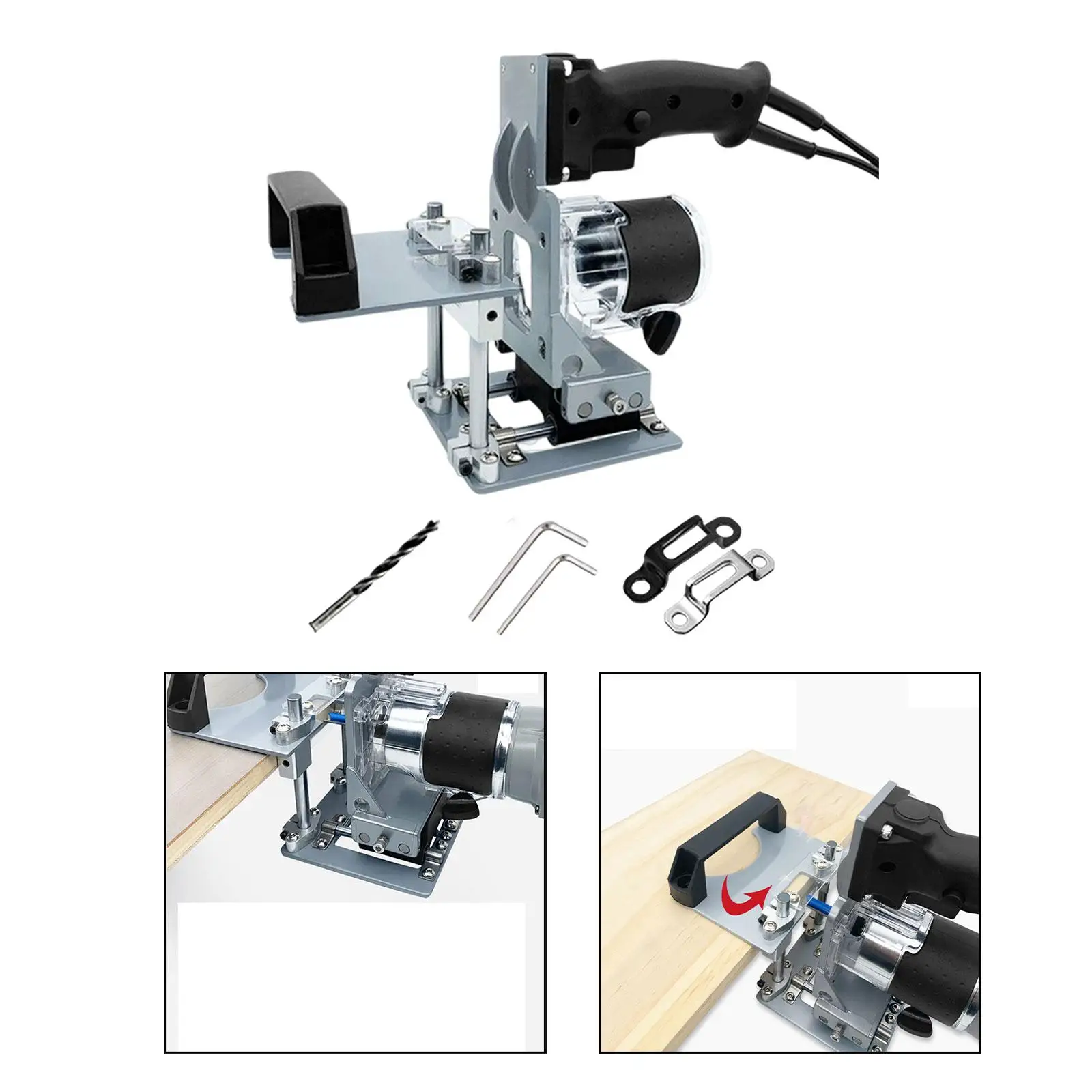 Invisible Woodworking Slotting Locator Mortising Machine Width 15mm-25mm Length 55mm High Efficiency for Woodworking