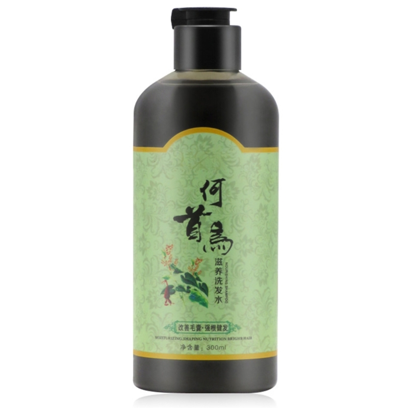 Description Picture 2 of itemHair Fast Growing Conditioner Shampoo 300g For Men Polygonum Multiflorum Black Hair-Dye Shampoo Gray Semi-Permanent Hair E0BD